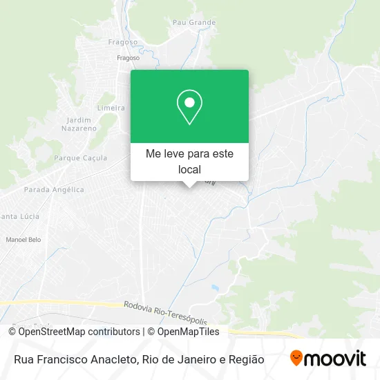 Rua Francisco Anacleto mapa