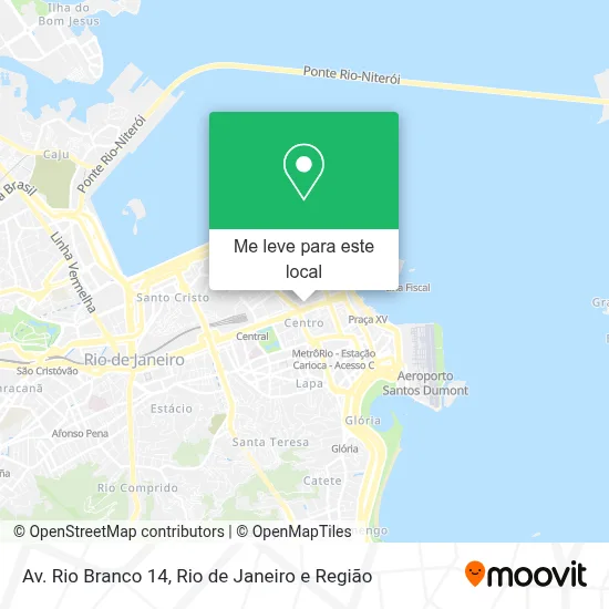 Av. Rio Branco 14 mapa