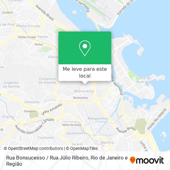 Rua Bonsucesso / Rua Júlio Ribeiro mapa