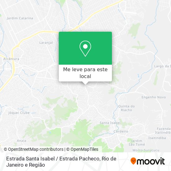 Estrada Santa Isabel / Estrada Pacheco mapa
