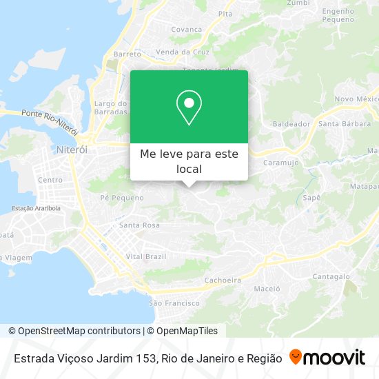 Estrada Viçoso Jardim 153 mapa