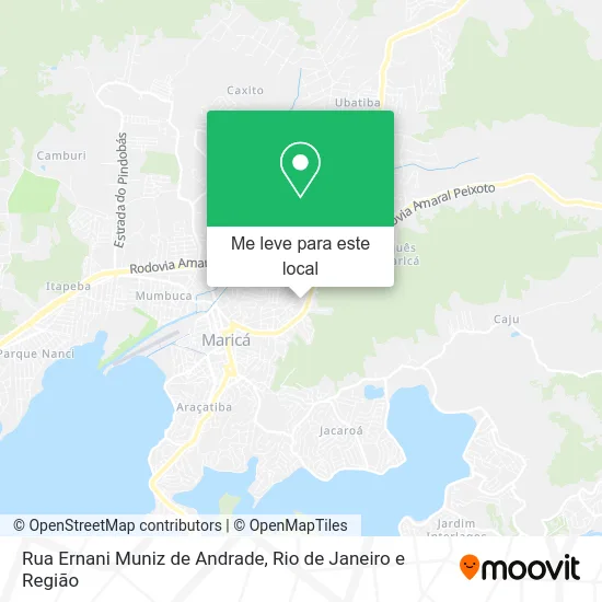 Rua Ernani Muniz de Andrade mapa