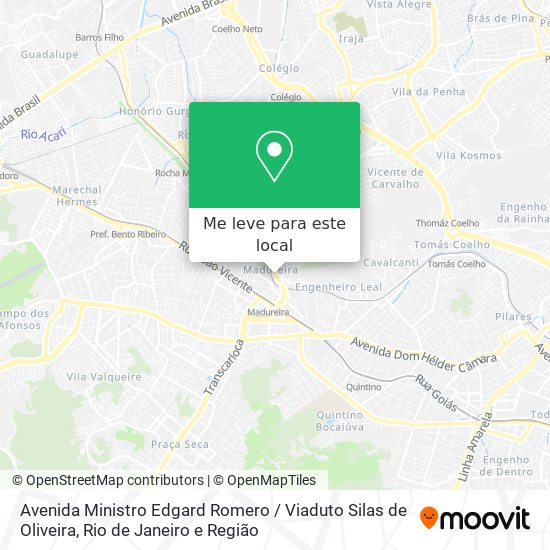 Avenida Ministro Edgard Romero / Viaduto Silas de Oliveira mapa