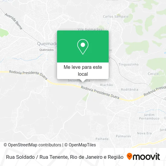 Rua Soldado / Rua Tenente mapa