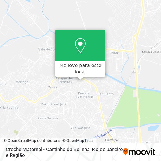 Creche Maternal - Cantinho da Belinha mapa