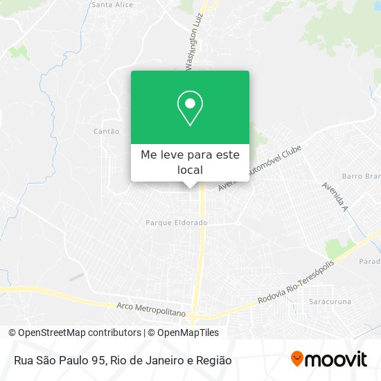 Rua São Paulo 95 mapa