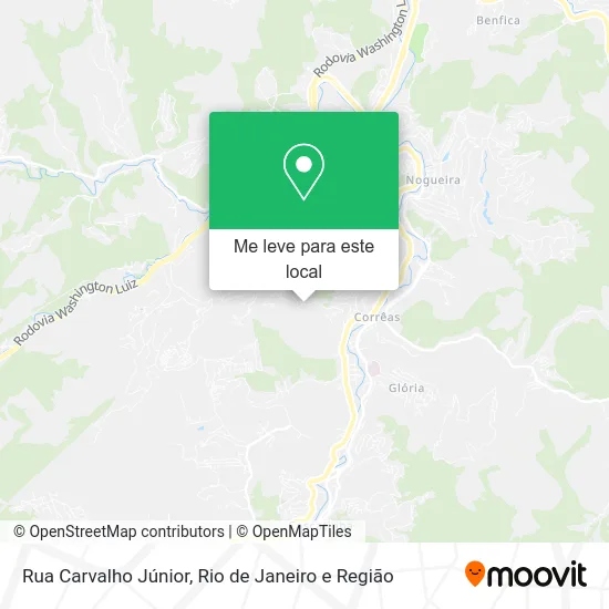 Rua Carvalho Júnior mapa