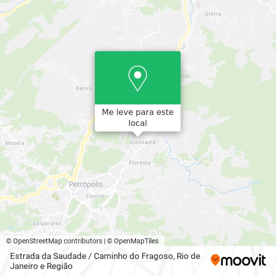 Estrada da Saudade / Caminho do Fragoso mapa
