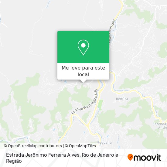 Estrada Jerônimo Ferreira Alves mapa