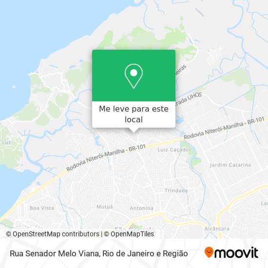Rua Senador Melo Viana mapa