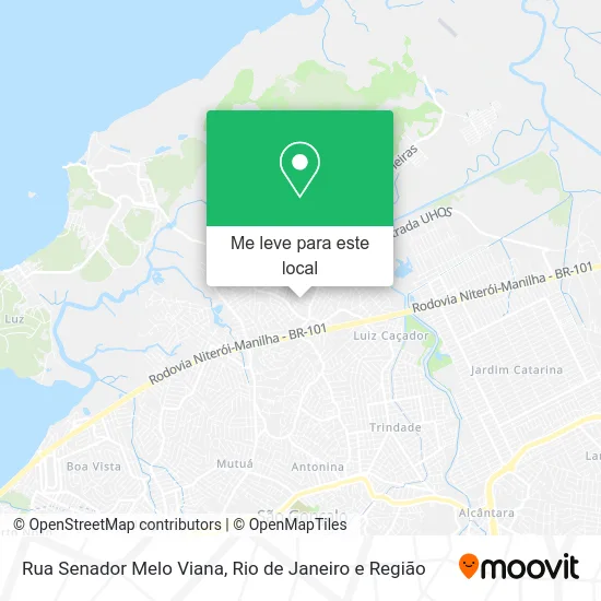 Rua Senador Melo Viana mapa