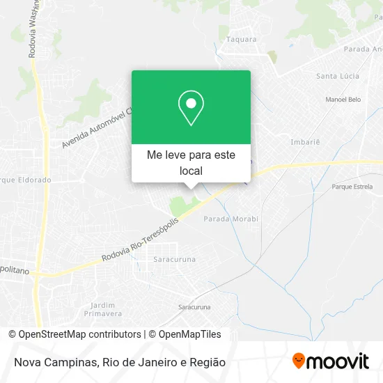 Nova Campinas mapa