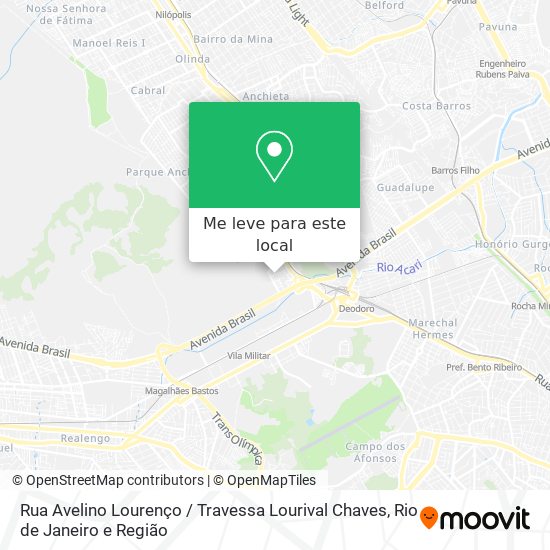 Rua Avelino Lourenço / Travessa Lourival Chaves mapa