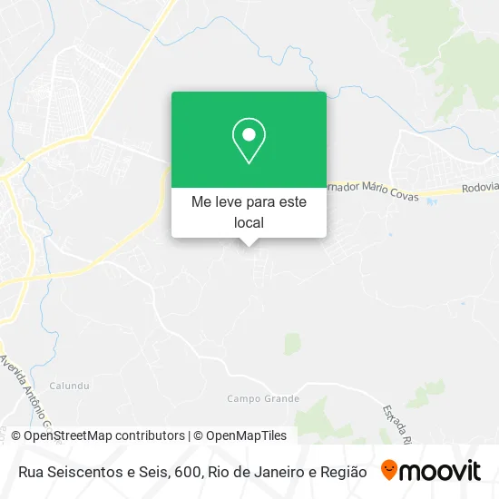 Rua Seiscentos e Seis, 600 mapa