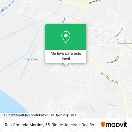 Rua Ormindo Martins, 55 mapa