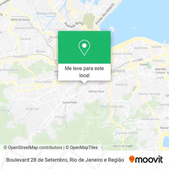 Boulevard 28 de Setembro mapa