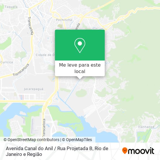 Avenida Canal do Anil / Rua Projetada B mapa