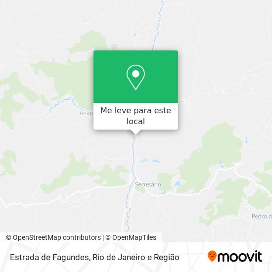 Estrada de Fagundes mapa