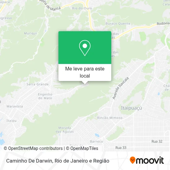 Caminho De Darwin mapa