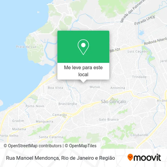 Rua Manoel Mendonça mapa