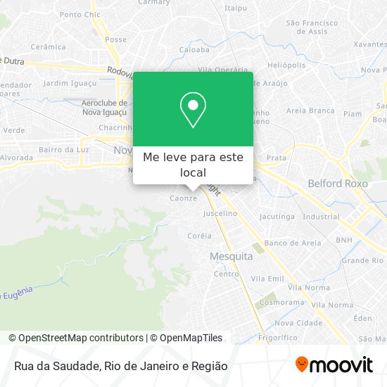 Rua da Saudade mapa