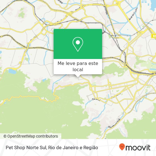 Pet Shop Norte Sul mapa