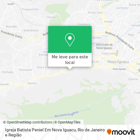 Igreja Batista Peniel Em Nova Iguacu mapa