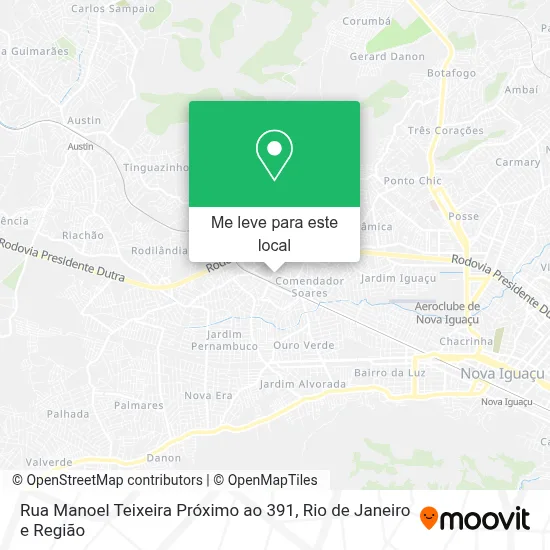 Rua Manoel Teixeira Próximo ao 391 mapa