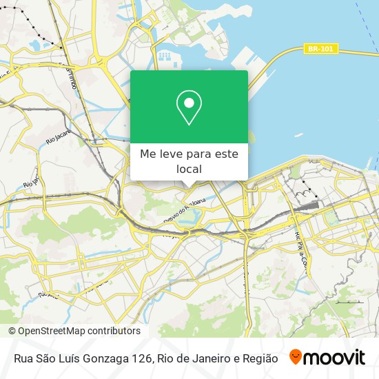 Rua São Luís Gonzaga 126 mapa