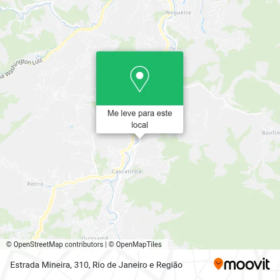 Estrada Mineira, 310 mapa