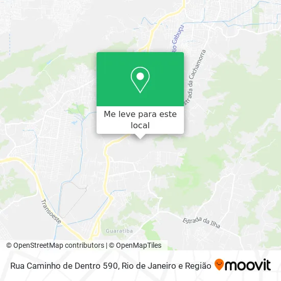 Rua Caminho de Dentro 590 mapa