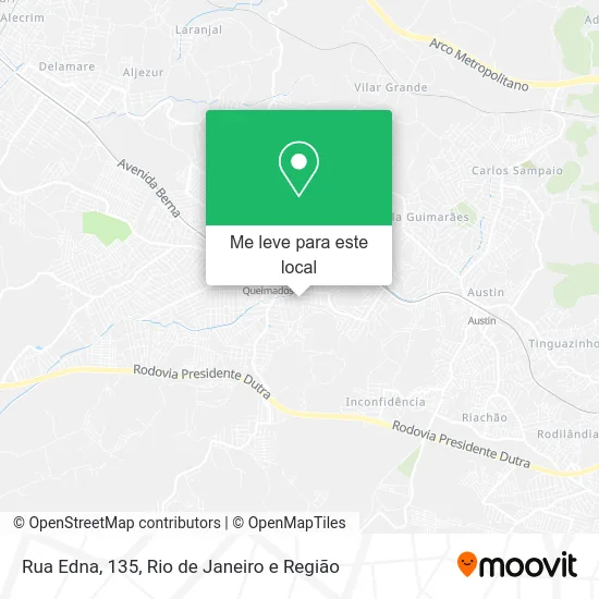 Rua Edna, 135 mapa