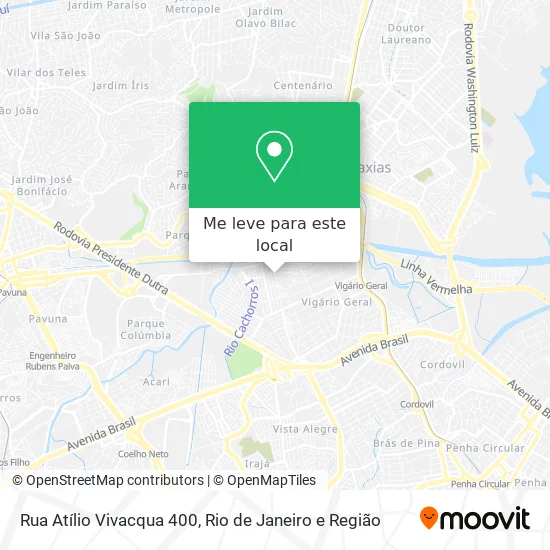 Rua Atílio Vivacqua 400 mapa