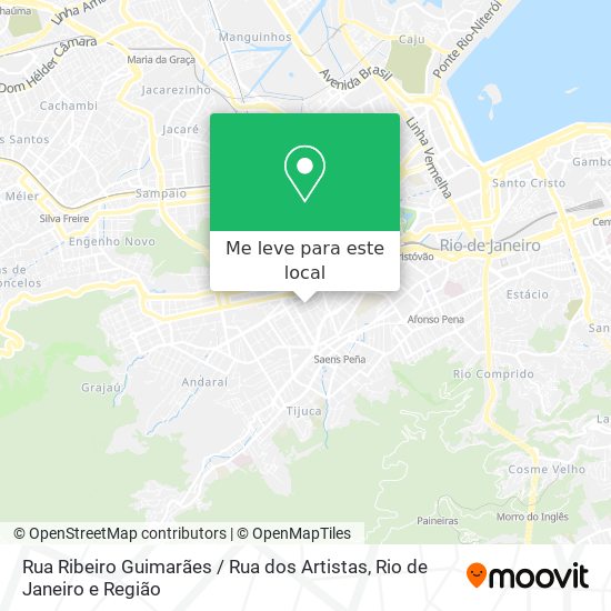 Rua Ribeiro Guimarães / Rua dos Artistas mapa