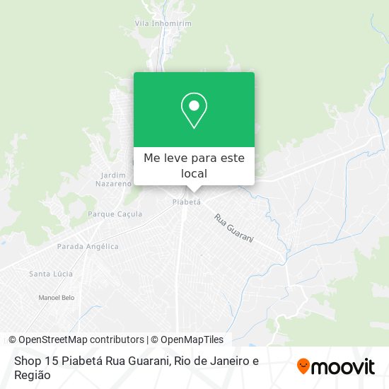 Shop 15 Piabetá Rua Guarani mapa