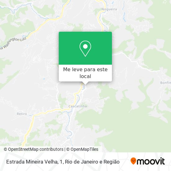 Estrada Mineira Velha, 1 mapa