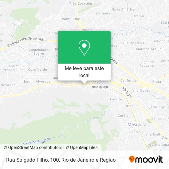 Rua Salgado Filho, 100 mapa