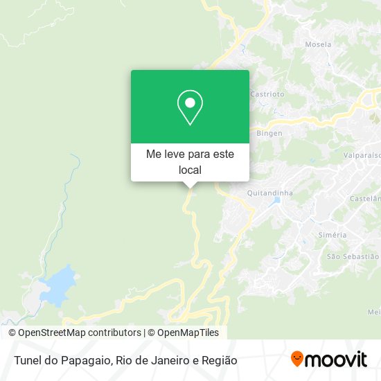 Tunel do Papagaio mapa