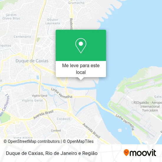 Duque de Caxias mapa