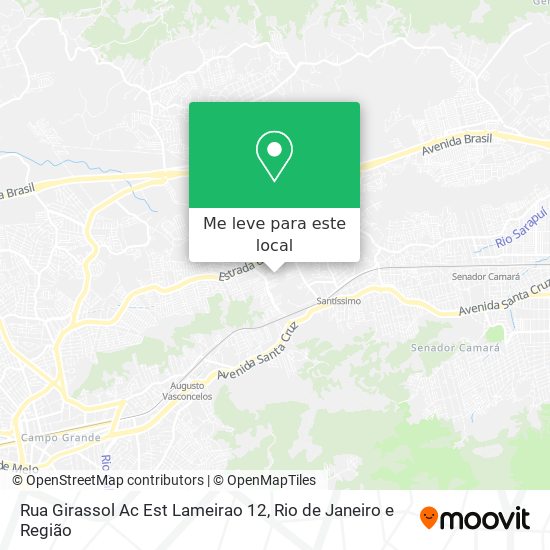 Rua Girassol Ac Est Lameirao 12 mapa