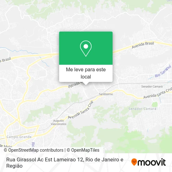 Rua Girassol Ac Est Lameirao 12 mapa
