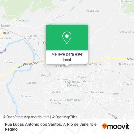 Rua Lucas Antônio dos Santos, 7 mapa