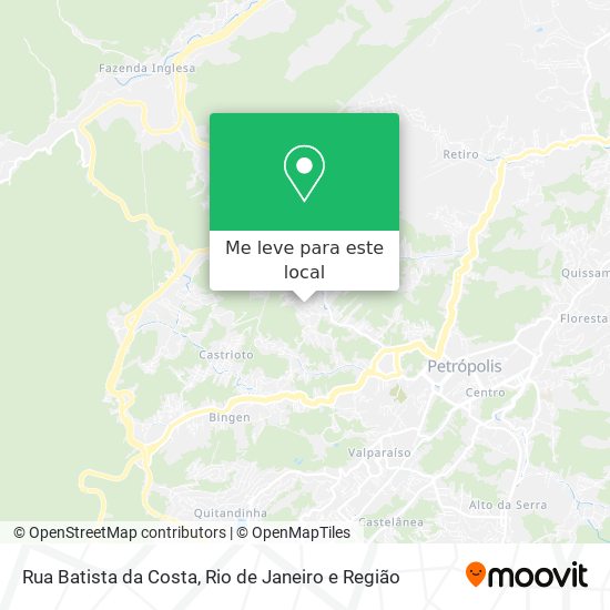 Rua Batista da Costa mapa