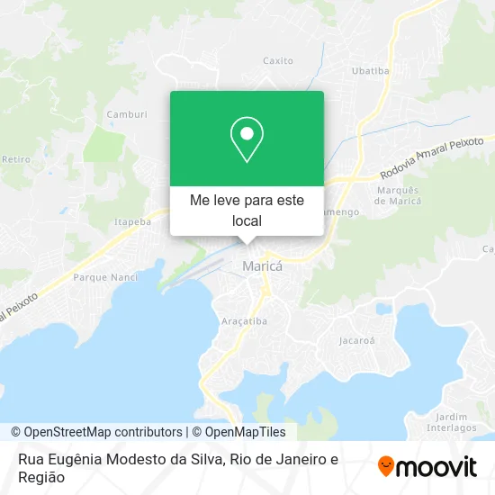 Rua Eugênia Modesto da Silva mapa