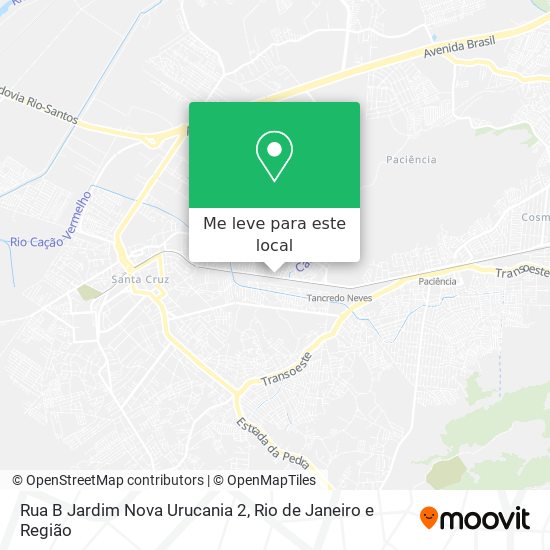 Rua B Jardim Nova Urucania 2 mapa