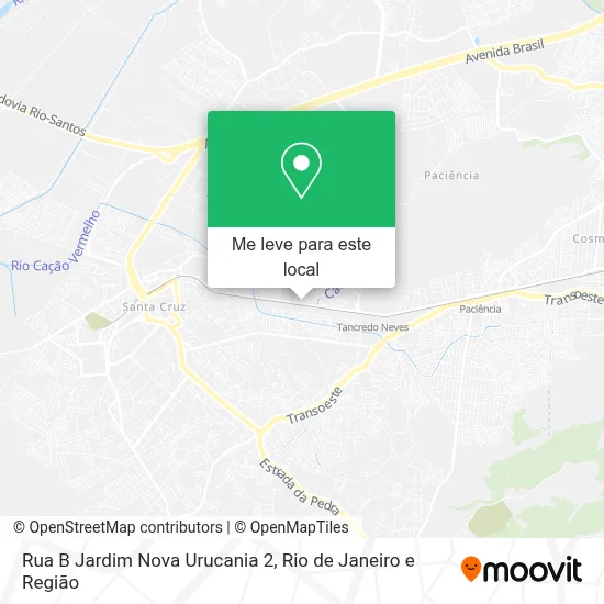 Rua B Jardim Nova Urucania 2 mapa