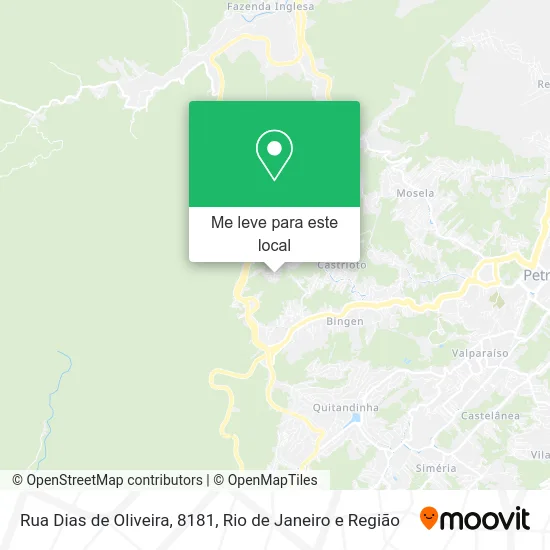 Rua Dias de Oliveira, 8181 mapa