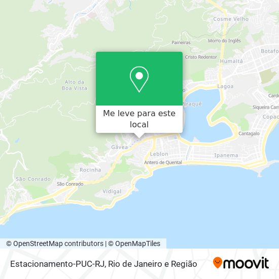 Estacionamento-PUC-RJ mapa