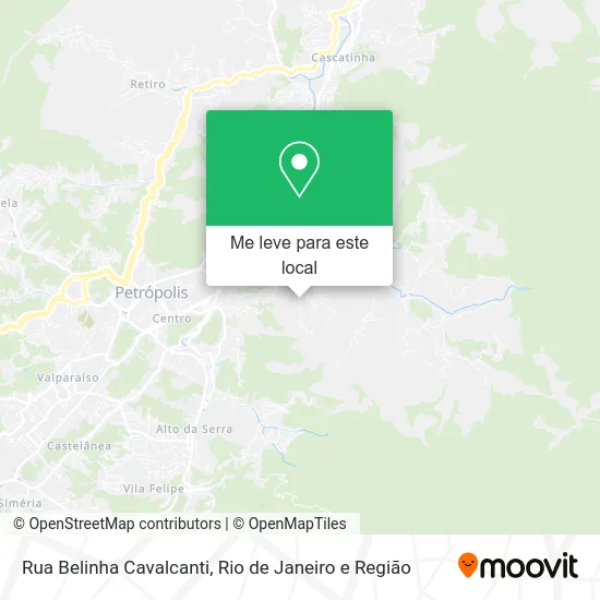 Rua Belinha Cavalcanti mapa