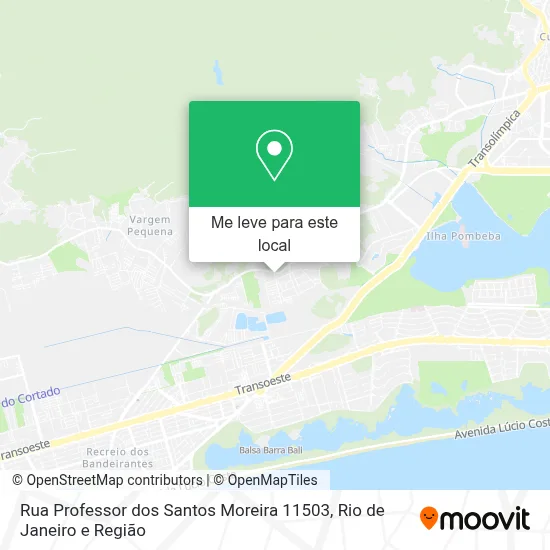 Rua Professor dos Santos Moreira 11503 mapa